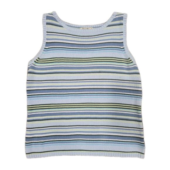 Eddie Bauer Sleeveless Sweater Vest Vintage 100% Cotton Women's Medium - Picture 1 of 4